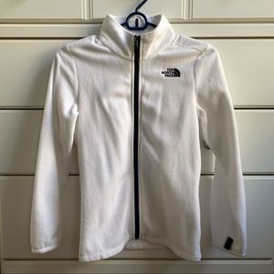 North Face Fleece, Girls Medium, White